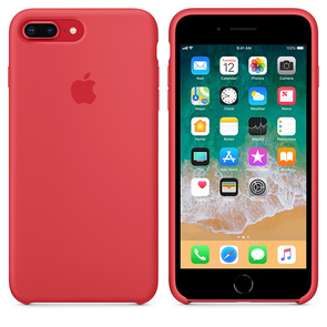 Чохол HCopy for iPhone 8 Plus - Silicone Case Raspberry Red (ASC8RA)