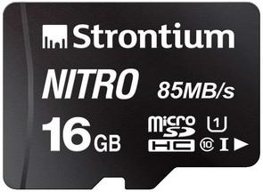 Карта пам'яті STRONTIUM NITRO Micro SDHC 16GB SRN16GTFU1QR