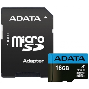 Карта пам'яті A-Data Micro SDHC 16GB AUSDH16GUICL10A1-RA1