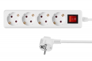 Мережевий фільтр 2E U04ESM3 3m White (2E-U04ESM3)