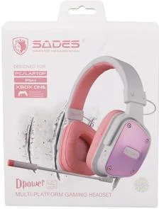 Фото: Гарнітура Sades SA-722 DPower White/Pink (SA722 White/Pink) № 4 | KTC