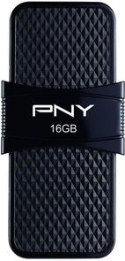 Флешка USB PNY OTG Duo-Link Black 16GB P-FD16GOTGSLMB-GE Black