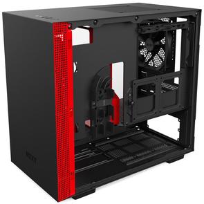 Корпус для ПК NZXT H200 Black/ Red (CA-H200B-BR)