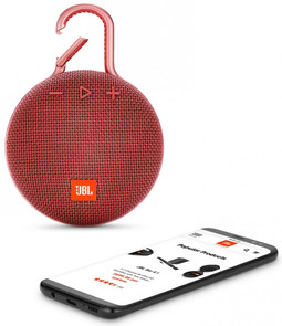 Портативна акустика JBL Clip 3 Red (JBLCLIP3RED)