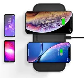 Фото: Бездротова зарядна станція Zens Dual Aluminium Wireless Charger 10W Black (ZEDC04B/00) № 3 | KTC