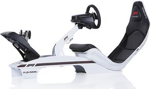 Крісло ігрове Playseat F1 Silver Official Licensed, з кріпленням для керма та педалей, White