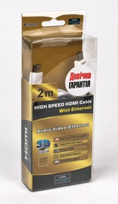 Кабель Viewcon HDMI / HDMI 2m v1.4 White (VD 161-2м.)