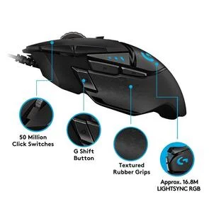 Фото: Миша Logitech G502 Hero High Performance (910-005470) № 6 | KTC
