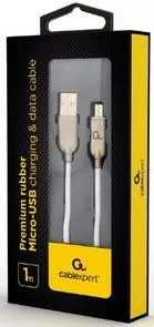 Фото: Кабель Cablexpert AM / Micro USB 1m White (CC-USB2R-AMmBM-1M-W) № 2 | KTC