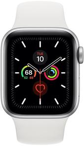 Смарт годинник Apple Watch Series 5 GPS, 40mm Silver Aluminium Case with White Sport Band (MWV62)