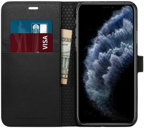 Чохол-книжка Spigen для Apple iPhone 11 Pro - Wallet S Saffiano Black