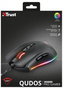 Мишка, Trust GXT 900 Qudos RGB USB, Black