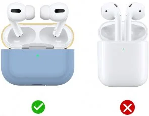 Фото: Чохол AhaStyle for Airpods Pro - Silicone Case DUO Case Sky Blue/Yellow (AHA-0P200-SSY) № 4 | KTC