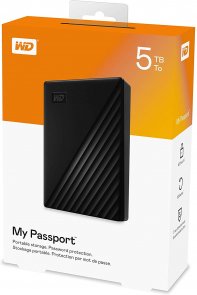 Зовнішній жорсткий диск WD My Passport 5TB WDBPKJ0050BBK-WESN Black