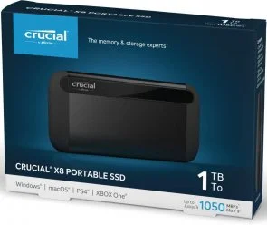 Фото: Зовнішній SSD-накопичувач Micron Crucial X8 1TB Black (CT1000X8SSD9) № 3 | KTC
