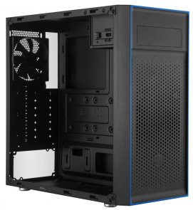 ATX, Cooler Master MasterBox E501L, NoPSU, Fan 1x12cm, 1xUSB2.0, 1xUSB3.0, Black