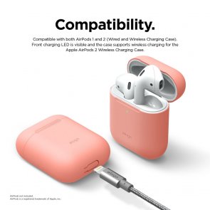 Чохол Elago for Airpods - Skinny Case Peach (EAPSK-BA-PE )