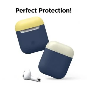Фото: Чохол Elago for Airpods - Duo Case Jean Indigo/Classic White/Yellow (EAPDO-JIN-CWHYE) № 2 | KTC