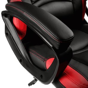 Крісло ігрове Gamemax GCR07 PU шкіра, Black/Red