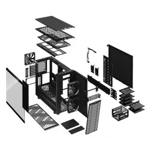 Фото: Корпус FRACTAL DESIGN Define 7 Dark TG Black with window (FD-C-DEF7A-03) № 8 | KTC