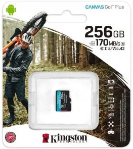 Фото: FLASH пам'ять Kingston Canvas Go Plus A2 Micro SDXC 256GB (SDCG3/256GBSP) № 4 | KTC