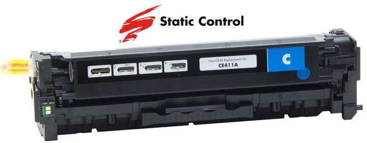 Совместимый картридж Static Control HP CLJP CE411A (305A) Cyan (002-01-SE411A)