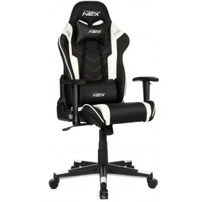 Фото: Крісло DXRACER NEX EC/OK134/NW PU Black/White (EC-O134-NW-K3-303) № 2 | KTC