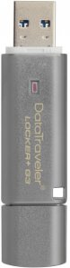 Флешка USB Kingston DT Locker+ G3 128GB Metal Silver (DTLPG3/128GB)