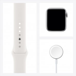 Смарт годинник Apple Watch Series 6 GPS 40mm Silver Aluminium Case with White Sport Band (MG283)