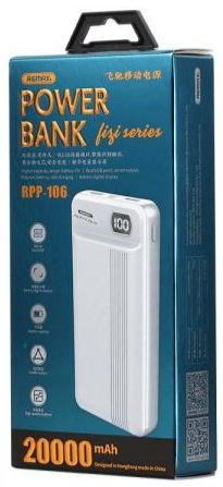 Батарея універсальна Remax RPP-106 20000mAh White (RPP-106 White)