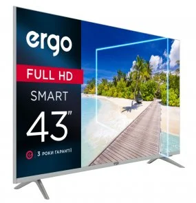 Фото: Телевізор LED Ergo 43DFS7000 (Smart TV, Wi-Fi, 1920x1080) № 3 | KTC