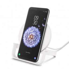 Зарядний пристрій Belkin Stand Wireless Charging Qi 10W White (WIB001VFWH)