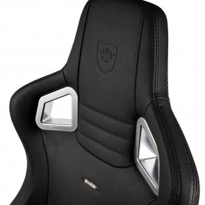 Крісло ігрове Noblechairs Epic Black Edition, PU шкіра, Al основа, Black