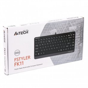 Клавіатура компактна A4tech Fstyler FK11 Grey (FK11 USB (Grey))