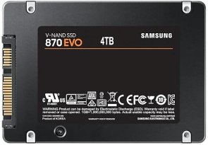 Твердотільний накопичувач Samsung 870 EVO SATA III 4TB (MZ-77E4T0BW)