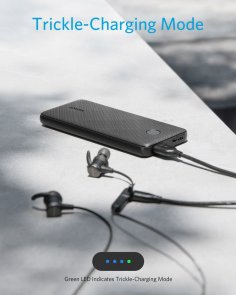 Батарея універсальна Anker PowerCore Metro Slim 10000mAh Black (A1229H11)