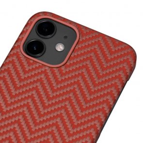  Чохол Pitaka for iPhone 12 Mini - MagEZ Case Herringbone Red/Orange (KI1207)