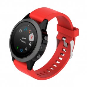 Ремінець Garmin QuickFit 20 Smooth Silicone Band Red (QF20-SMSB-RED)