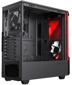 Корпус Gamemax Contac COC BG Black/Red with window (Contac COC BR)