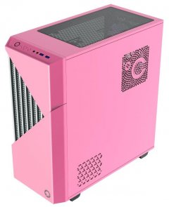 Корпус Gamemax Contac COC Pink/White with window (Contac COC PW)