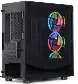 Корпус Crown CMC-GS40RGB2 Black with window (CMC-GS40RGB2 (No PSU))