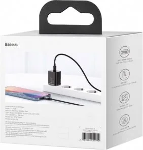 Фото: Зарядний пристрій Baseus Super Si Quick Charger PD 20W Black (CCSUP-B01) № 5 | KTC