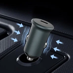 Фото: Автомобільний зарядний пристрій ColorWay 1USB Type-C 20W Gray (CW-CHA028PD-GR) № 5 | KTC