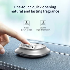 Автомобільний освіжувач повітря Baseus Little Volcano Fragrance Holder Silver