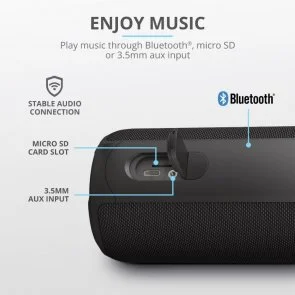 Фото: Портативна колонка Trust Caro Max Powerful Bluetooth Black (23833_TRUST) № 3 | KTC