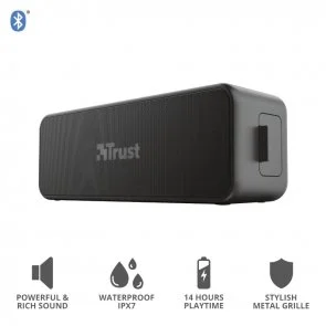 Фото: Портативна колонка Trust Zowy Max Stylish Bluetooth Black (23825_TRUST) № 3 | KTC