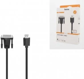 Фото: Кабель Hama UHD 4K DVI / HDMI 1.5m Black (00200715) № 3 | KTC