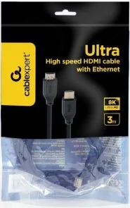 Фото: Кабель Cablexpert Ultra High-speed with Ethernet v2.1 HDMI / HDMI 3m Black (CC-HDMI8K-3M) № 3 | KTC