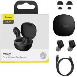 Фото: Навушники Baseus Encok WM01 TWS Black (NGWM01-01) № 7 | KTC