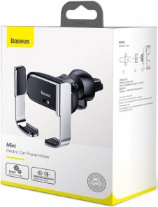 Кріплення для мобільного телефону Baseus Mini Electric Car Holder Silver (SUHW01-0S)